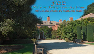 Exterior of Filoli in San Mateo County Califonia